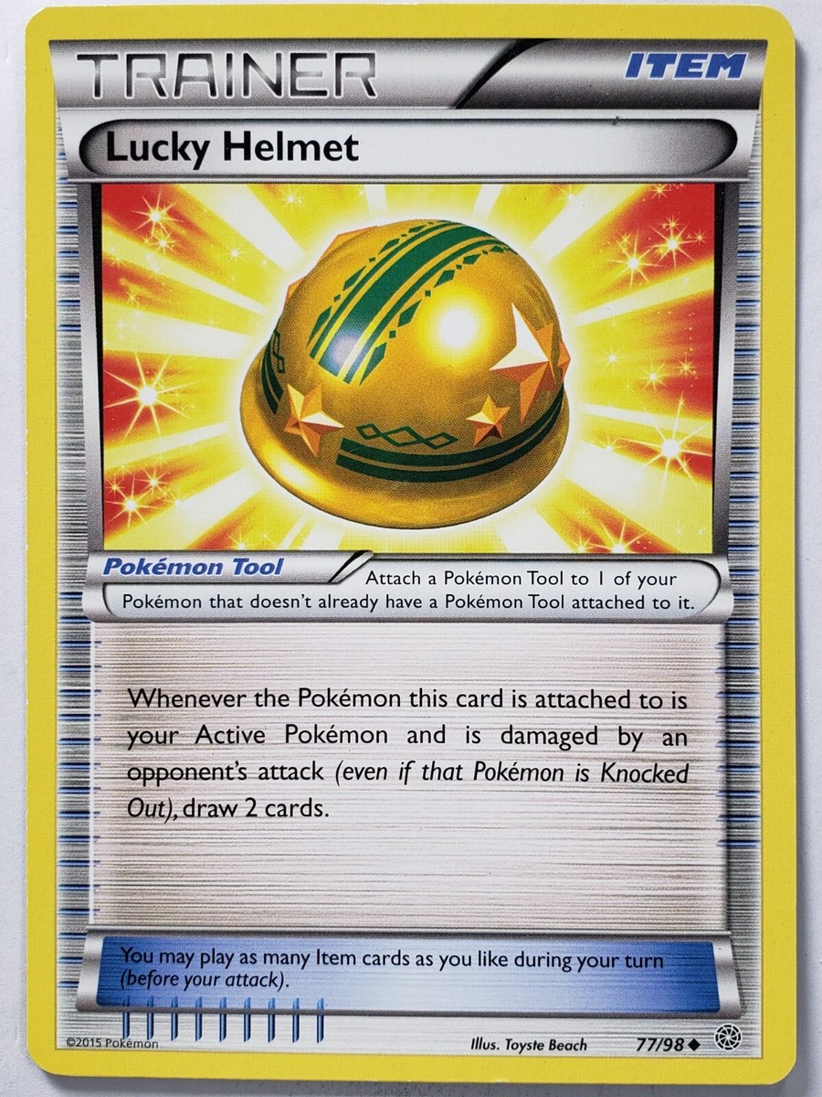 Lucky Helmet 77/98 LP / VLP XY Ancient Origins Pokemon Card $2