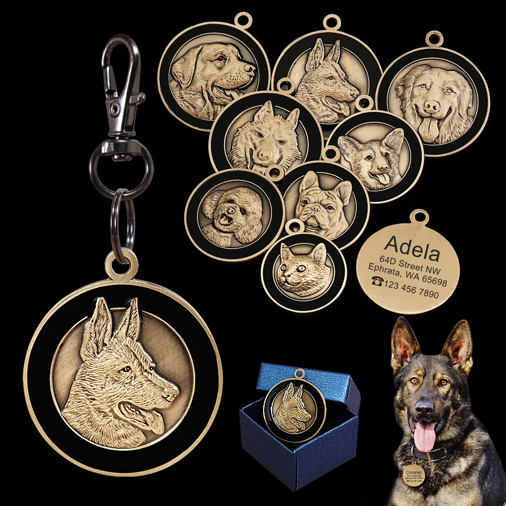 Médaille gravée pour chien et chat