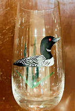 Set 4 Hand Painted Common Loon Birds Schott Z...