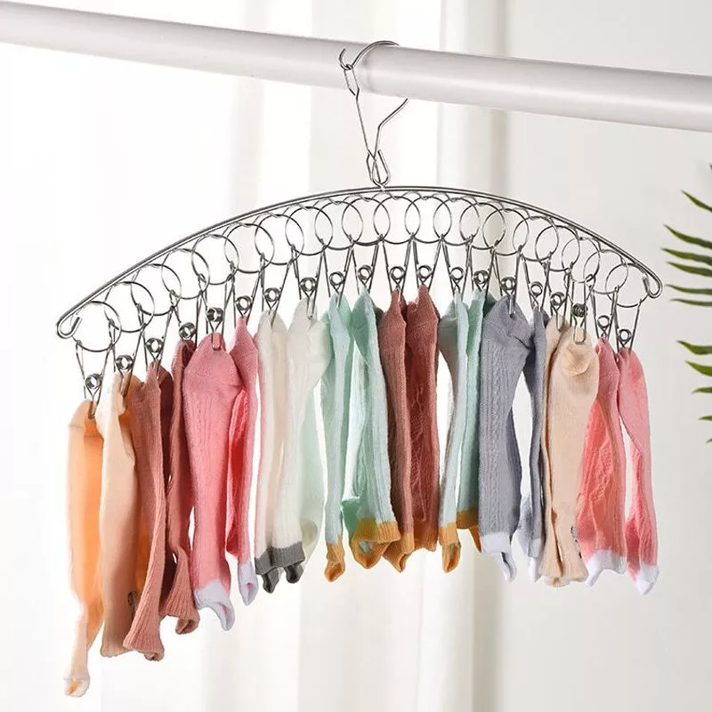 Stainless steel hanging clothes rack clearance