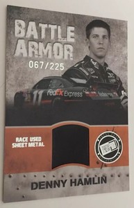 2010-Press-Pass-Stealth-Denny-Hamlin-Battle-Armor-225-Race-Used-Sheet-Metal