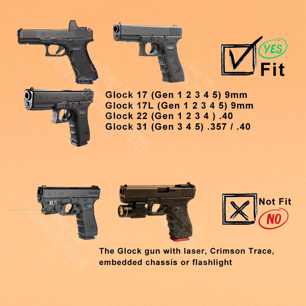 G22 Holster Fits Glock 17 22 17L 31 Gen4 gen5 1-5 G17 G22 G31 9mm
