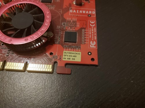 Rare Gainward Nvidia GeForce4 MX460 64MB GS Golden Sample AGP Video Card - Afbeelding 3 van 5