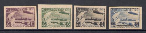 1931 RUSSIA, Zeppelin at the North Pole - Airmail No. A27/A30 MH* - Picture 1 of 1