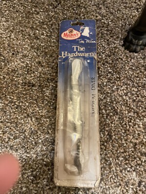 Manns The Hardworm NIP Fishing Lure Tom Manns 1/4 oz Medium Diver Chrome