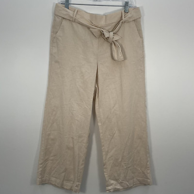 Women s J. Crew Beige Capri Pants Size 12 New with Tags