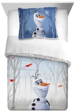 Disney Frozen "Olaf" Kids Reversible Twin/Full Comforter  Sham-W7540723578