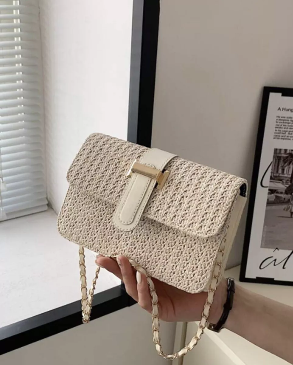 Sac A Bandouli re Rabat Tress En Paille Beige Cr me Femme Sac A