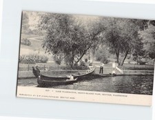 Postcard Lake Washington Denny-Blaine Park Seattle Washington USA