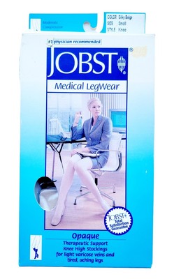 Jobst 115212 Opaque Knee High CT Socks-15-20 mmHg-Natural-Small Beige