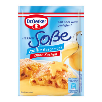 Dr.Oetker Dessert Sauce: VANILLA -1ct. - Made in Germany- FREE SHIPPING
