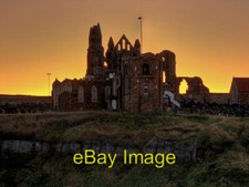 Foto 6x4 St Mary's Church und Whitby Abbey im Morgengrauen ein Blick auf die Klasse I c2017