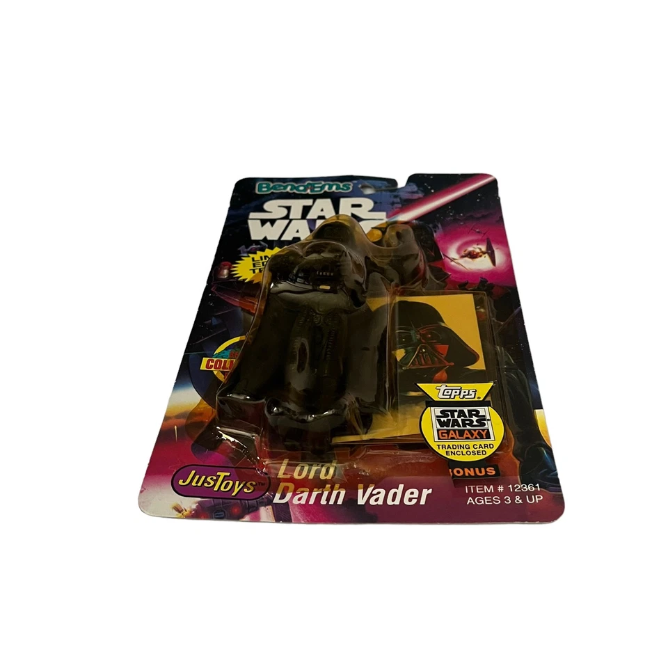 Star Wars Bend Ems Darth Vader 7 Inch Vintage Bendable Figure JusToys 1993 - Image 2 of 4
