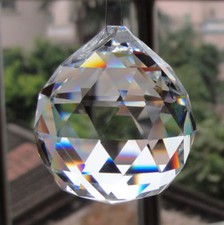 60mm Chandelier Lamp Crystal Ball Prism Hanging Drops Suncatcher Pendant DIY
