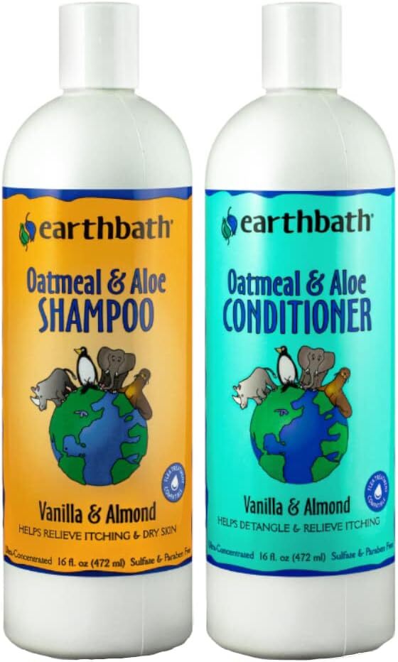 earthbath, Oatmeal & Aloe Dog Shampoo and Conditioner - Oatmeal Shampoo for Dogs