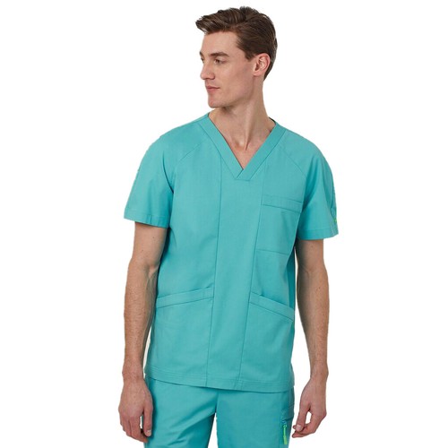 NNT Next Gen Active Carl V-Neck Scrub Top Mens Anti Bacterial Nurse Work CATRFV - Picture 10 of 10