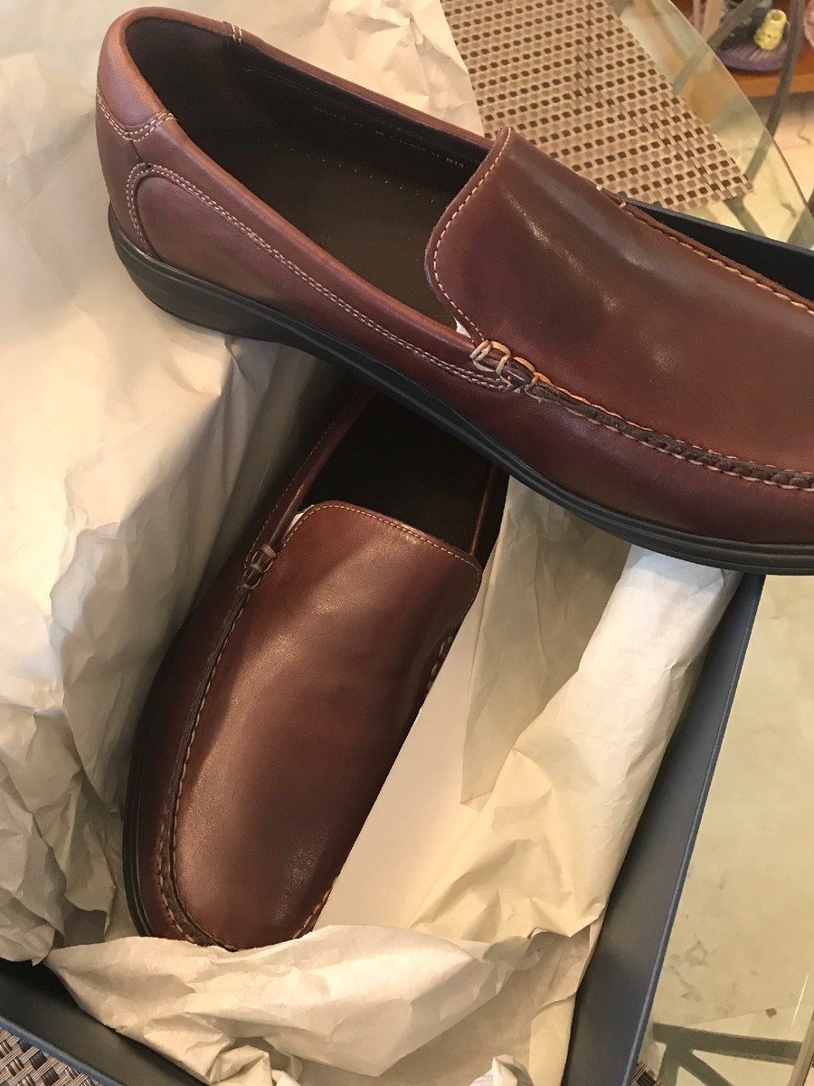 Cole Haan Men\'s‎ Keating Venetian II Loafers Size 9M Brown Leather Moc Toe Shoes Cole Haan Men Shoe Keating Venetian II Size 10.5D Brown  main image 4