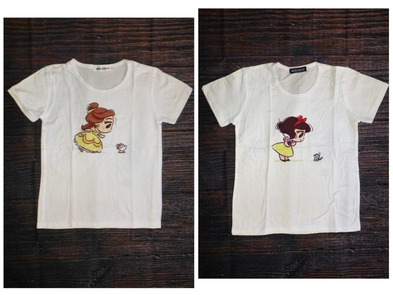 NEW Boutique Princess Belle Snow White Girls Short Sleeve Shirt Lot Size 5-6