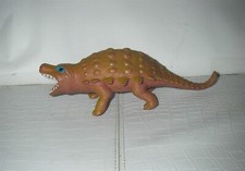 8 INCH LONG BROWN ANKYLOSAURUS FIGURE