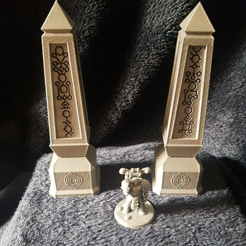 Necron Large Obelisk Terrain Scenery 40K 28mm For Warhammer