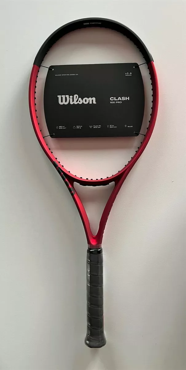 WILSON CLASH V2.0 100 PRO TENNIS RACQUET 4 1/4 FREE NXT & LUXILON STRING NEW