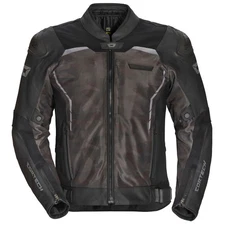 Cortech Vader Leather Jacket - Black/Camo - XL OPEN BOX 8808-1015-07