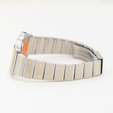 Santos de Cartier Galbée Small 24mm Gray Dial Gold & Stainless Steel Watch 7