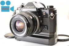 Canon A-1 Black SLR Film Camera /Power Winder A2 /28mm F2.8 SC Lens *Exc+5 #4332