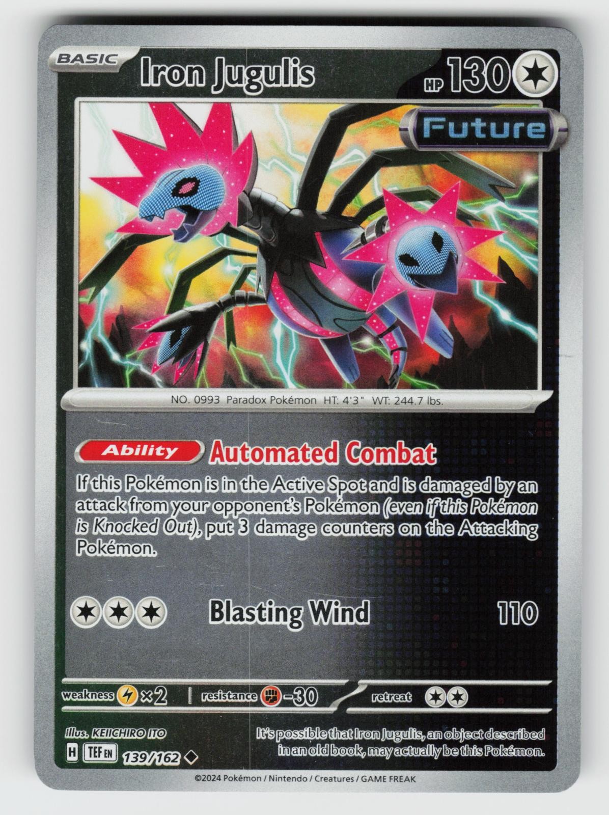 Iron Jugulis 139/162 Temporal Forces UC Reverse Holo NM/M Pokemon