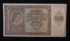 Croatia / Nezavisna Država Hrvatska – 1000 Kuna (1941)
