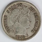VF 1898 Barber Dime