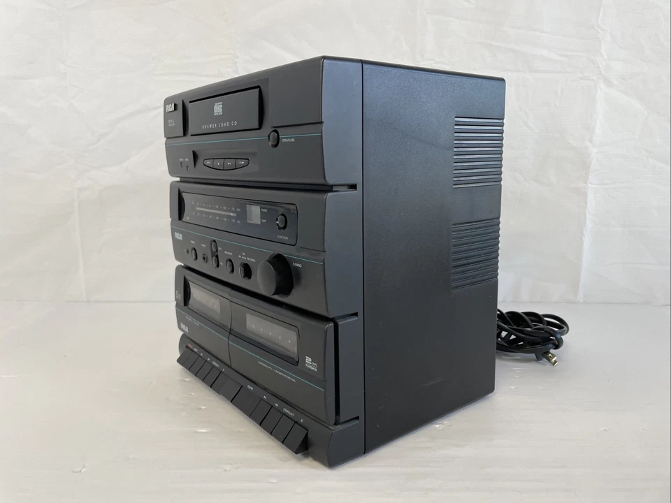 Vintage RCA RP 9115 Stereo System AM/FM Radio Dual Cassette CD - READ - Image 3 of 4