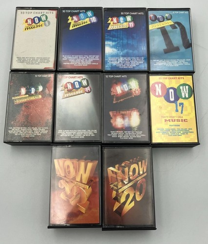 Now That's What I Call Music 10 X Double Cassette Tape Album Bundle See Desc - Picture 1 of 11