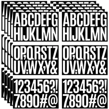 480 Pcs Waterproof 3" Vinyl Alphabet & Number Stickers - Self-Adhesive for Ma...