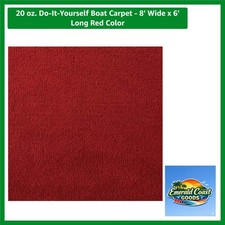 Luxurious 20 oz. Marine Carpet - 8 x 6 Red DI...