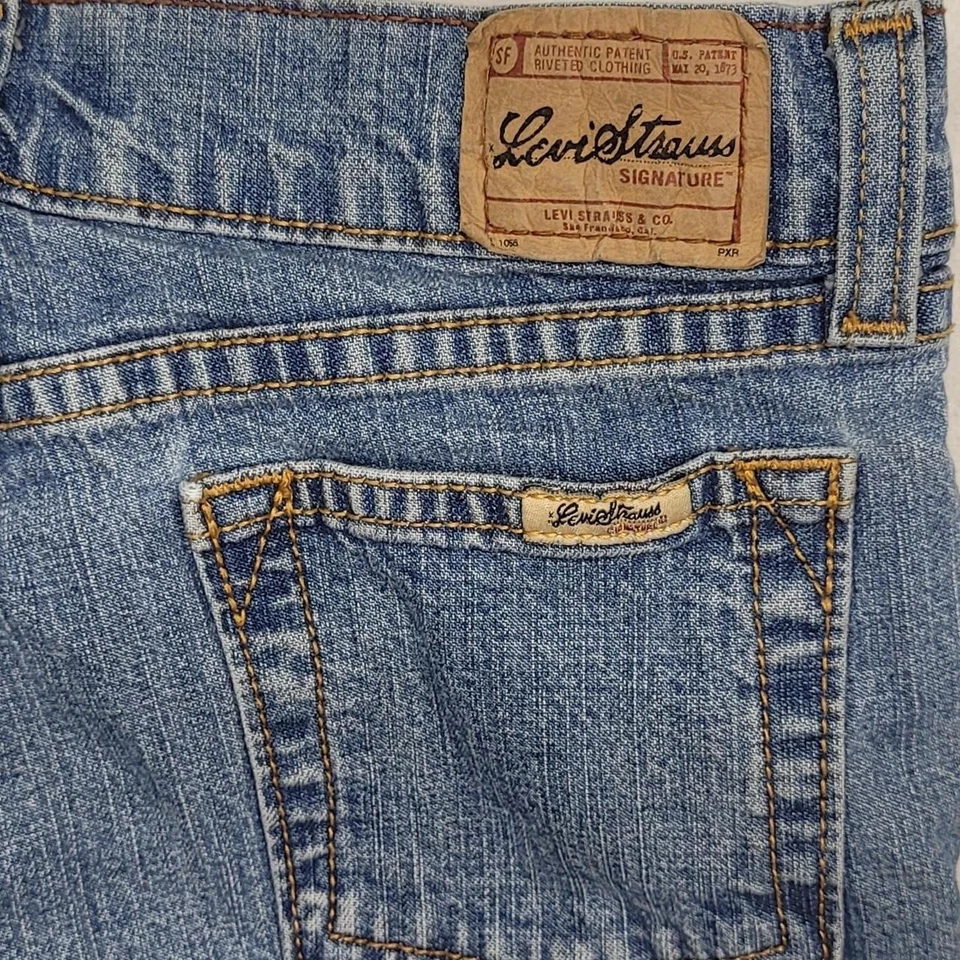 Джинсы для девочек Levi's с заниженной талией расклешенные | размер 10,5 свободная посадка - Изображение 4 из 4