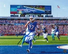 Josh Allen Autographed Buffalo Bills 8x10 Photo with COA-Matching Hologram