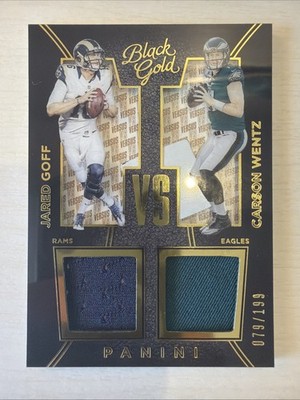 2016 Jared Goff/Carson Wentz  Panini Black Gold 079/199