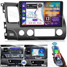 Android 13.0 Car Stereo Radio For Honda Civic 2006-2011 GPS WiFi Carplay 4 64G