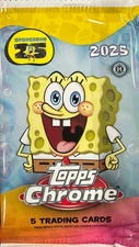 2025 Topps Chrome Spongebob Squarepants 25th Anniversary Hobby Pack