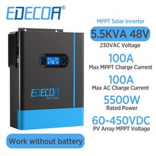 Inverter Ibrido Inversor 48V 220V 5500W 60-500V MPPT 120A Battery-Free PRO