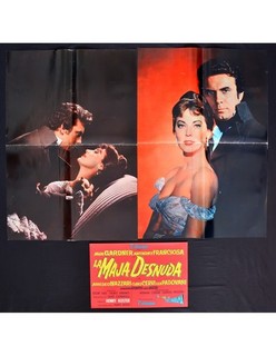 2 manifesti LA MAJA DESNUDA ava gardner anthony franciosa amedeo nazzari S02