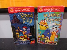 Mcdonalds VHS Lot Wacky Adventures of Ronald Scared Silly, Grimace Island