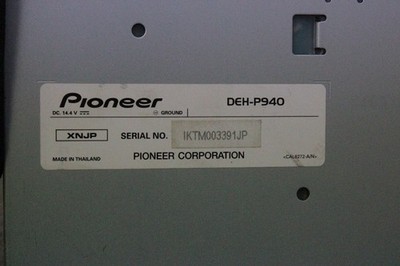 Pioneer Carrozzeria DEH-P940 CD Player 1DIN Receiver JDM High-End