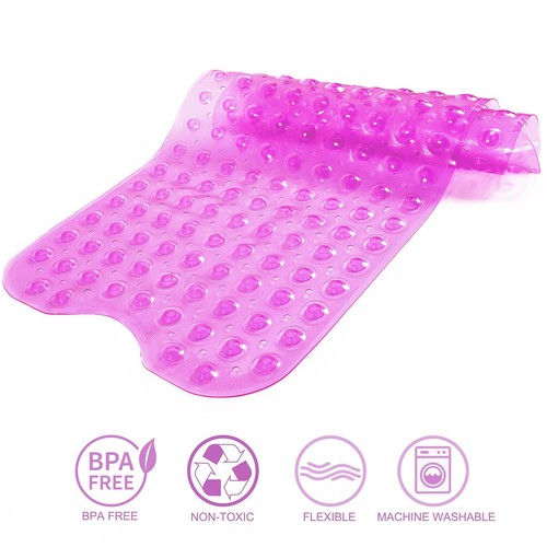 Bathtub Mats for Shower Tub Non-Slip Bath Mat 39 x 16 Inch Extra Long Shower ... - Picture 3 of 6