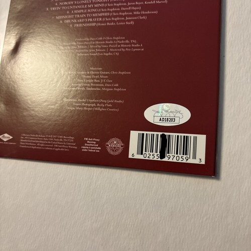 CHRIS STAPLETON signed Autogramm Auto "From A Room" CD JSA - Bild 5 von 5