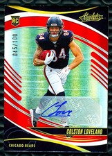 2025 Panini Absolute #114 Spectrum Red Rookies Colston Loveland Auto # 45/100