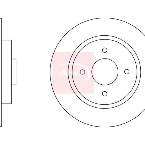 For PEUGEOT 308 I 4A 4C 2007 to 2016 BRAKE DISC (REAR) (SINGLE) DSK2628