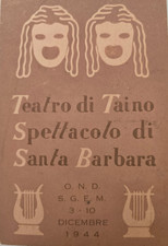Postcard 1944 Teatro di Taino OND Santa Barbara Varese Lake Maggiore
