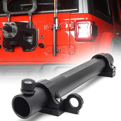 For Jeep Flag Mount JK JL Tailgate Flagpole Holder with CB Antenna Mounting Brac